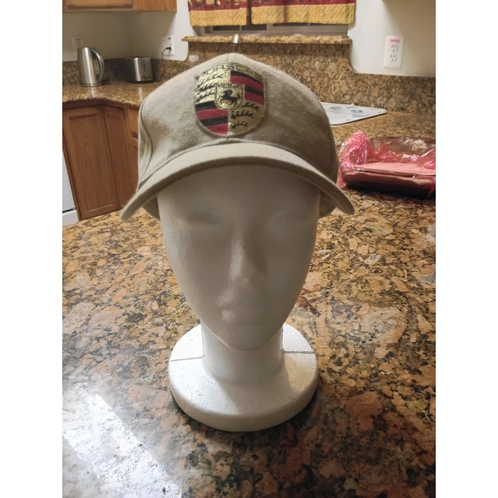 GUC Vintage Sportsman Mens Size 7.5 Tan  Porsche Cap Stuttgart